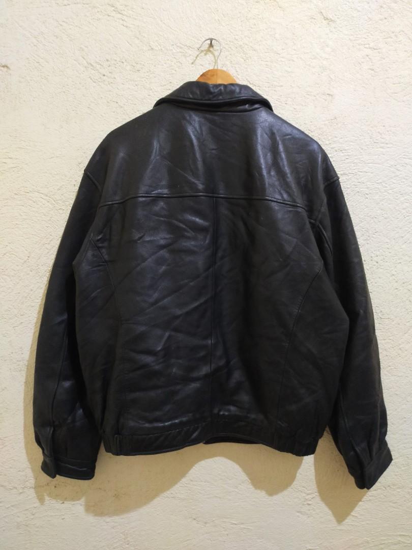 KIRKLAND LEATHER BOMBER JACKET