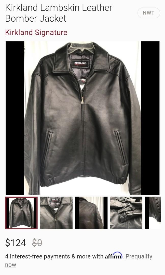 KIRKLAND LEATHER BOMBER JACKET