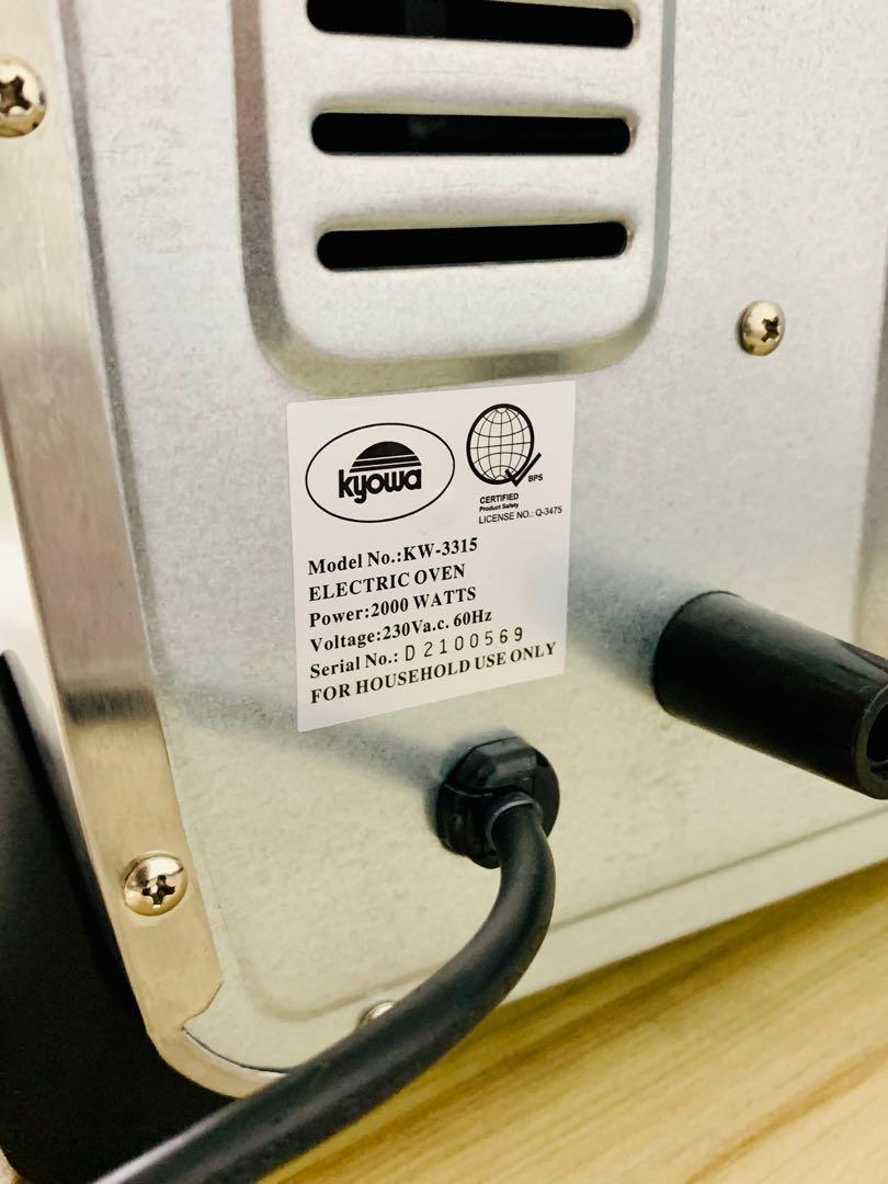 KYOWA KW3315 Electric Oven (45 Liter capcity), TV & Home Appliances