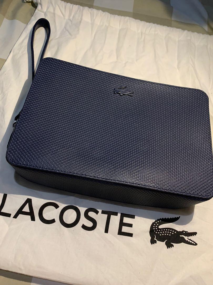 Lacoste chantaco shop pique leather zip