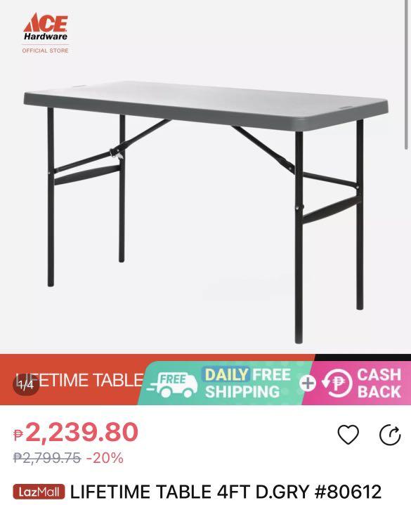 Lifetime Table From Ace Hardware, Furniture & Home Living, Furniture