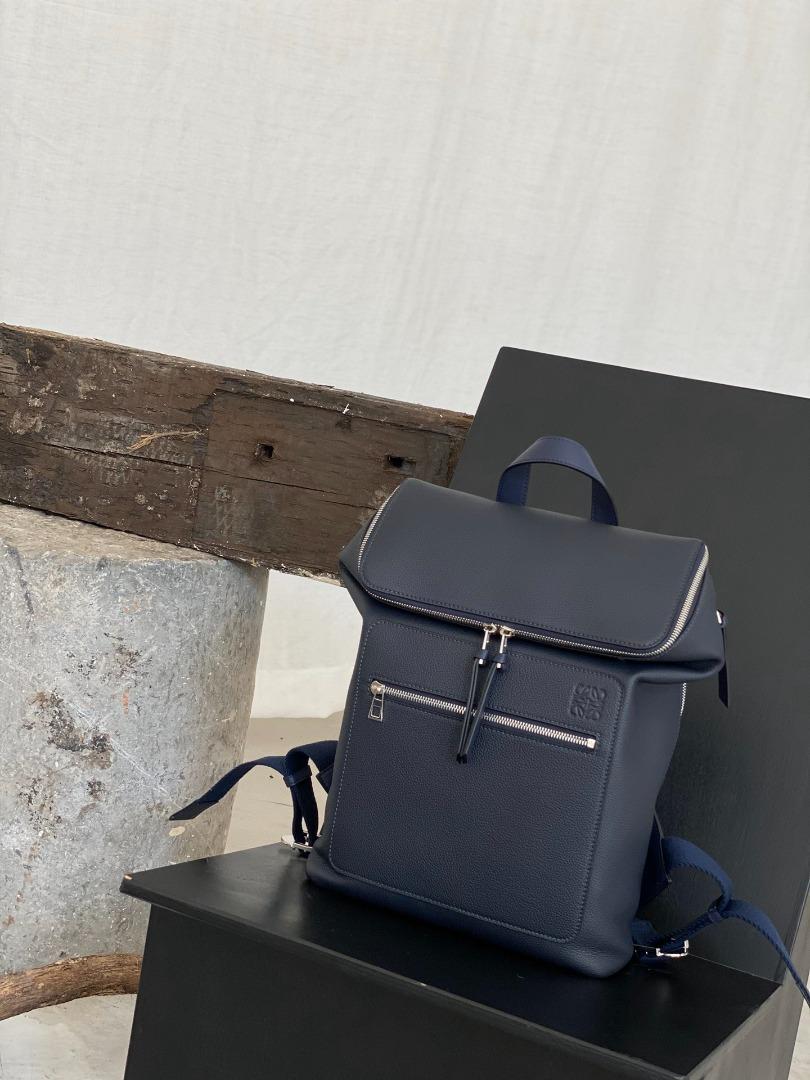 Loewe Briefcase Outlet Genuine - Mens Goya thin briefcase in soft grained  calfskin Black
