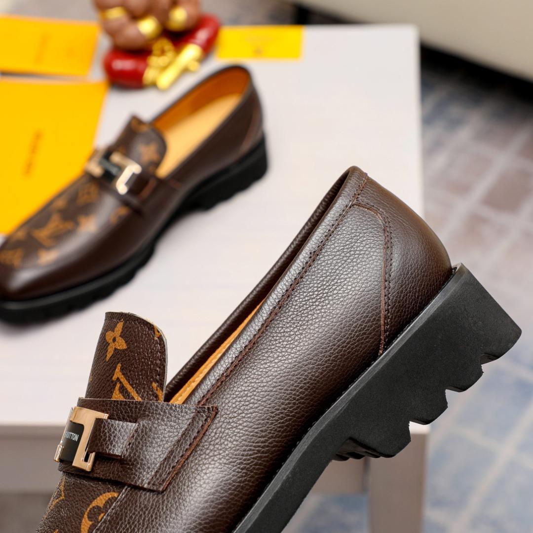 ins】Original Louis Vuitton classic men business leather shoes
