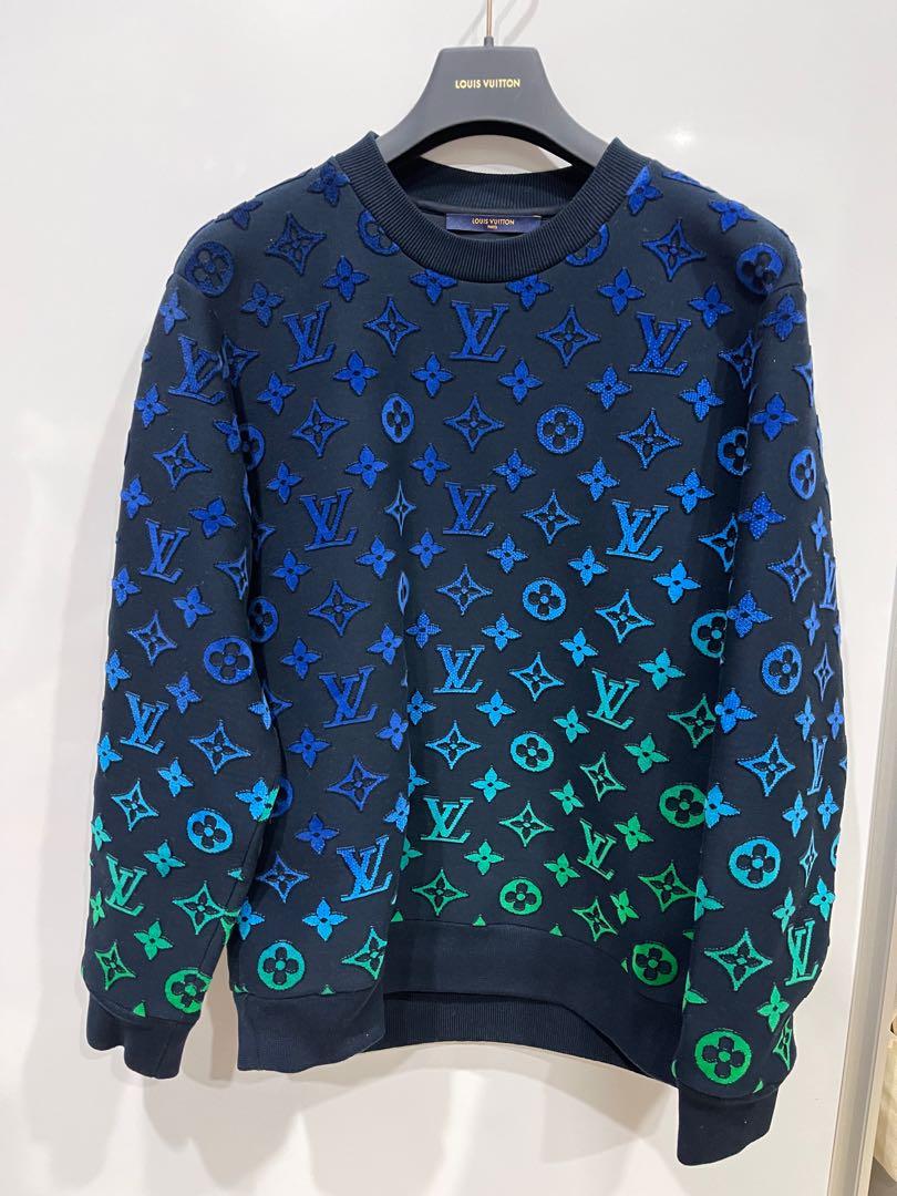 LV 1A9GLF Gradient Monogram Fil Coupe Sweatershirt Size XS -L 