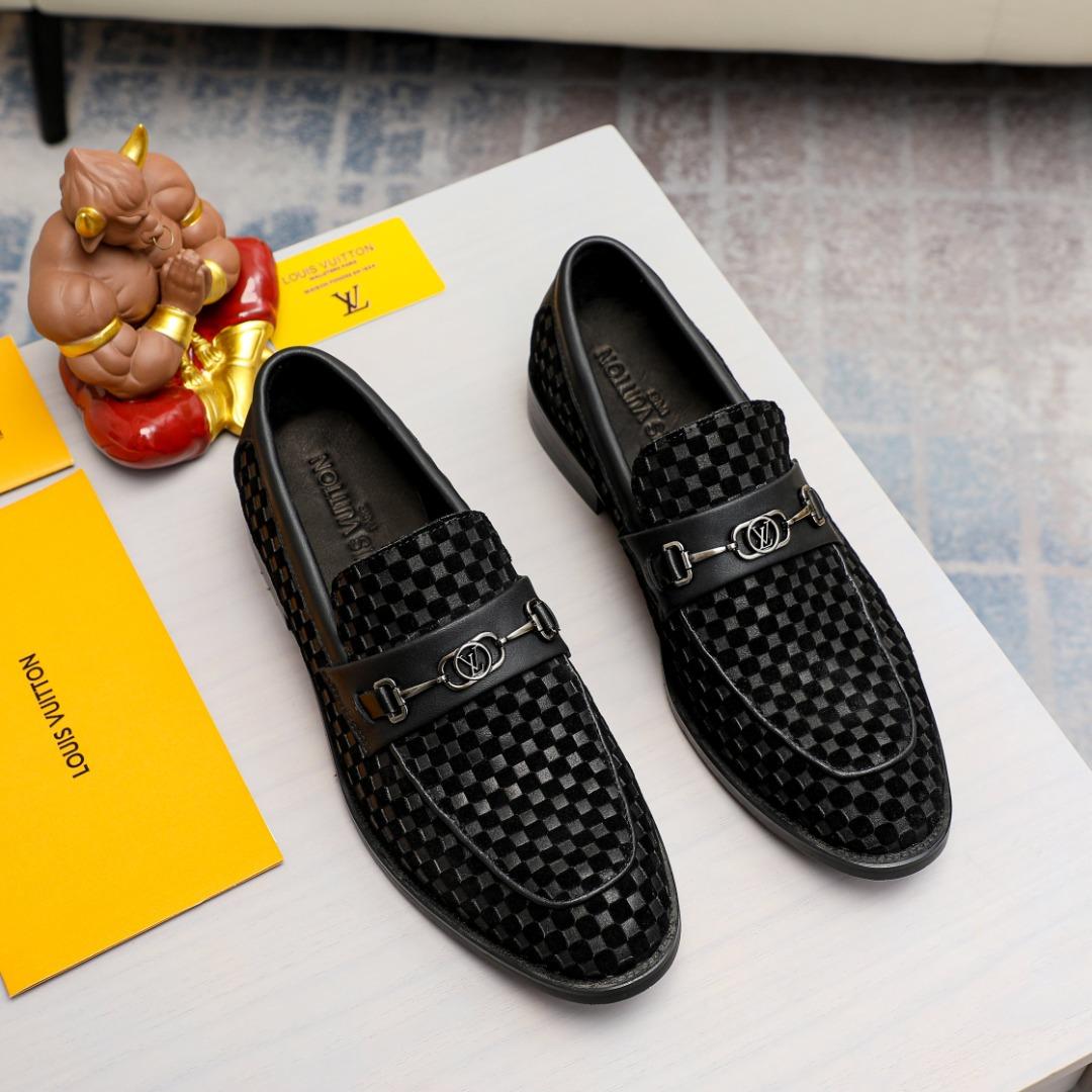 Louis Vuitton Tan Men's Calfskin Leather Leisure Sneaker Shoes LV-S0917P-0163  – MISLUX