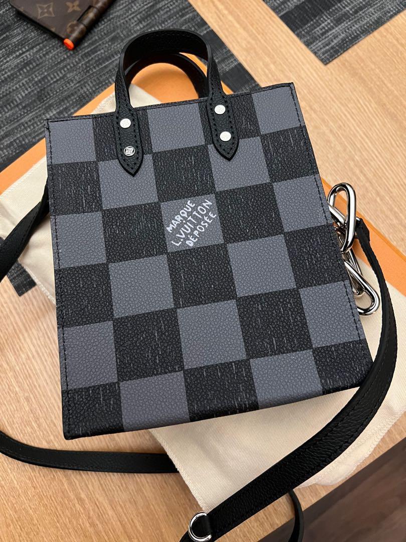 Louis Vuitton Sac Plat Cross Bag Limited Edition Wild Animals Damier Graphite Black