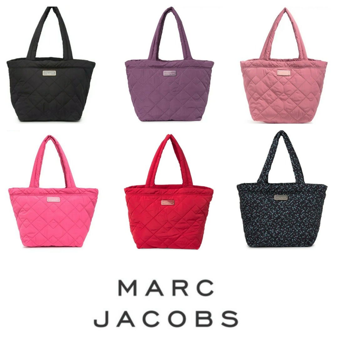 MARC JACOBS Medium Quilted Nylon Shoulder Tote Bag Luxury Bags