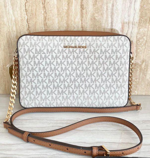 Michel Kors Jet Set Item Large East West Crossbody Leather Black