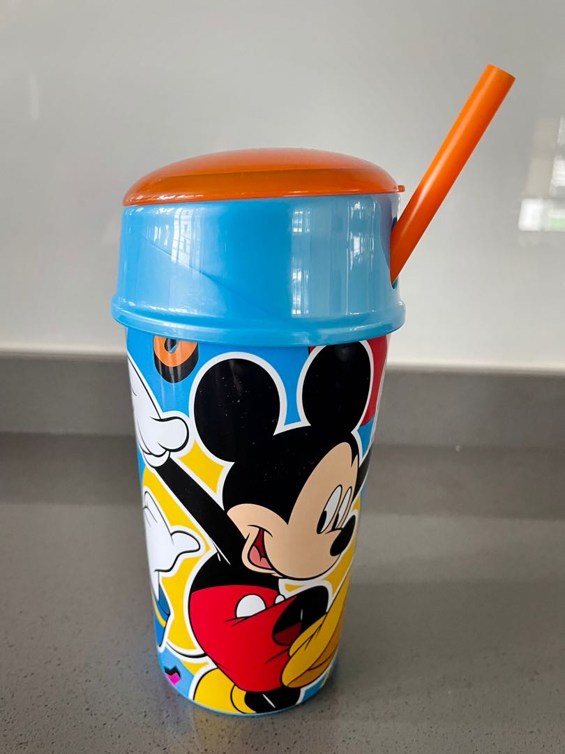 Zak Designs Disney Mickey Mouse Kelso Tumbler Set, Leak-Proof Screw-On Lid  with Straw, Bundle for Kids Includes Plastic and Stainless Steel Cups with  Bonus Sipper (3pc Set, Non-BPA)15 fl oz.