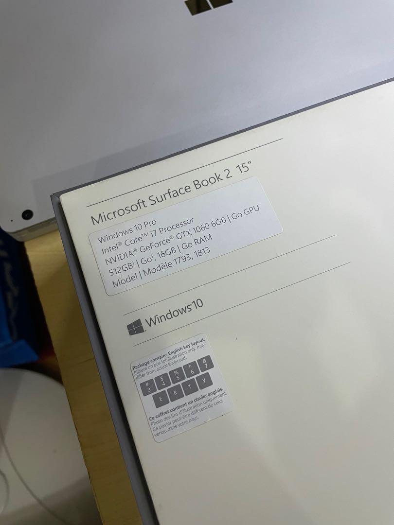 Microsoft Surface book 2 15” NVIDIA GTX 1060 , Computers & Tech