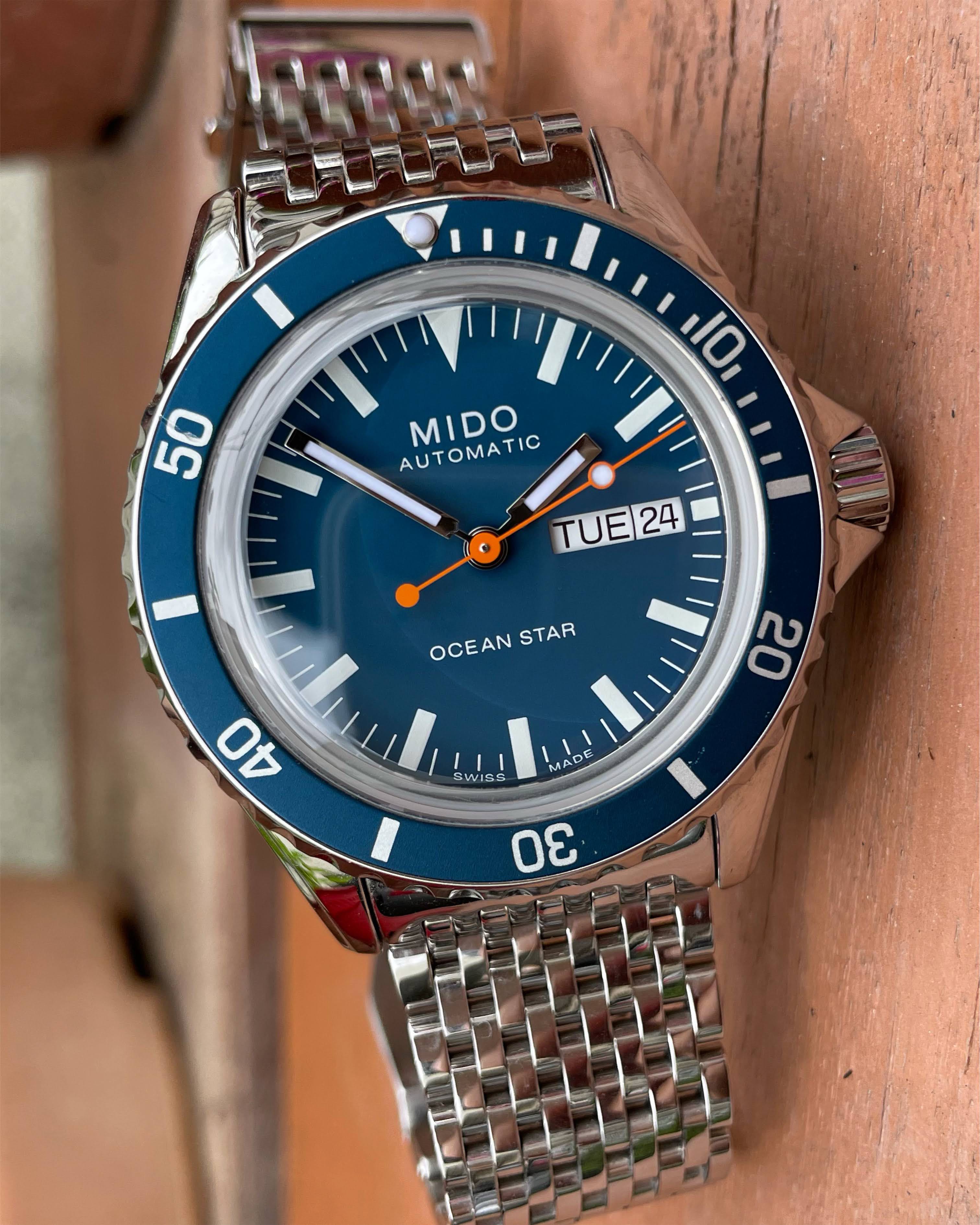 Mido ocean star tribute blue outlet