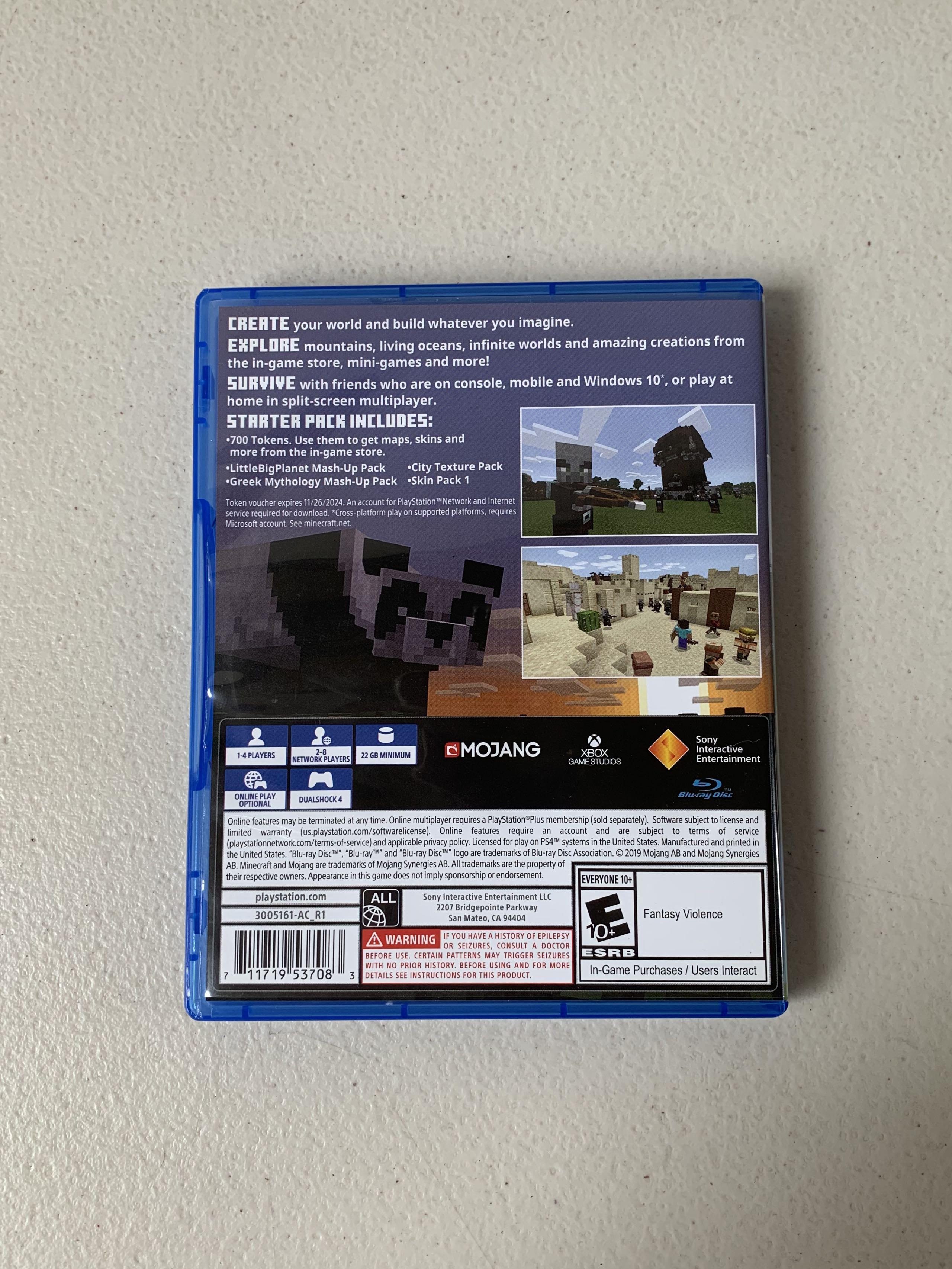 Minecraft tokens ps4 price hotsell