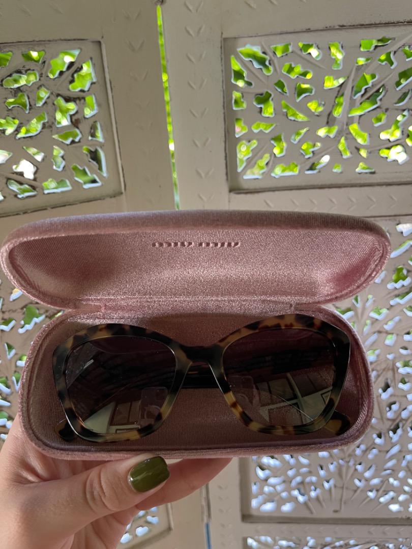 Miu Miu tortoise shell cat eye sunglasses