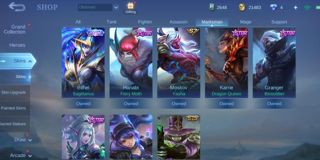 Mobile legends Account, Video Gaming, Video Games, Others on Carousell