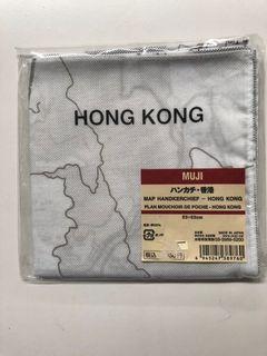 Muji 香港地圖全新手帕
