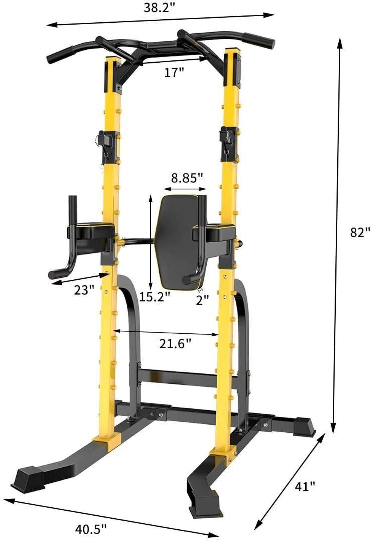 Multi Functional Workout Station Pull up Dips Squat Leg Raise, Sports ...