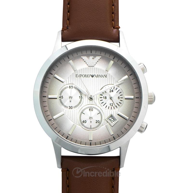 NEW] Emporio Armani Quartz White Dial Stainless Steel Men's Watch AR2471,  Luxury, Watches on Carousell