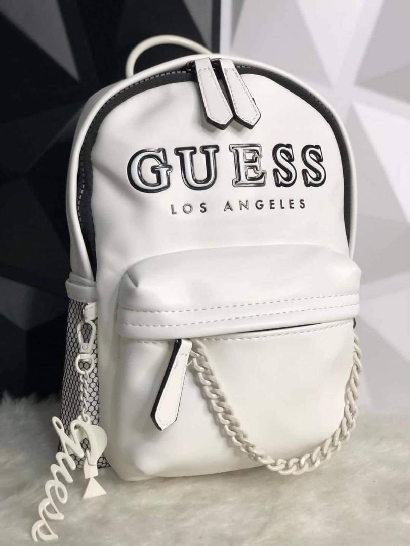 NEW Guess White Mini Backpack Women s Fashion Bags Wallets