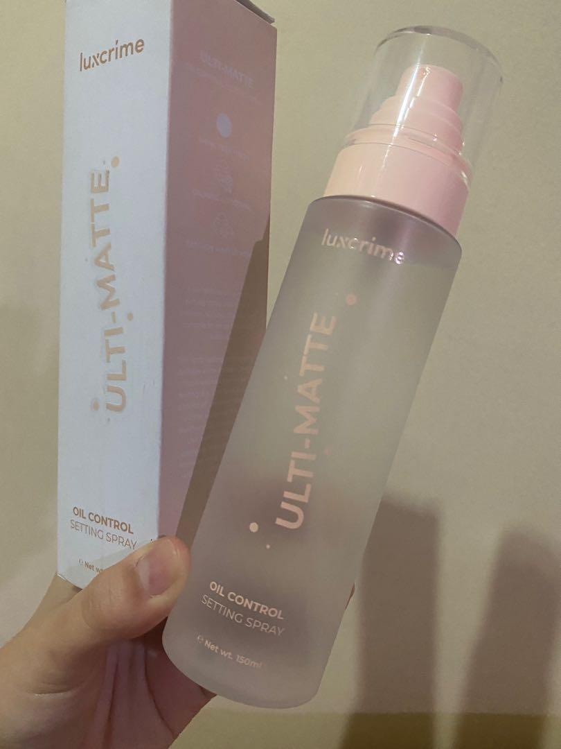 NEW Luxcrime Setting Spray UltiMatte, Health & Beauty, Makeup on Carousell