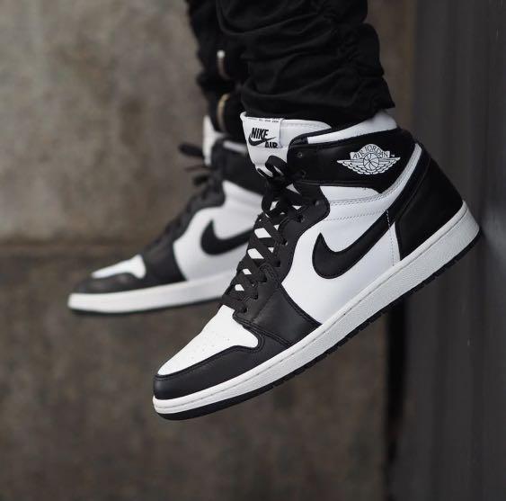 Nike Air Jordan 1 High Black White Panda, Men's Fashion, Footwear, Sneakers  on Carousell