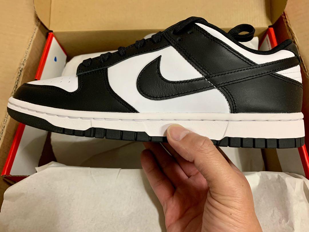 全新NIKE DUNK LOW RETRO熊貓🐼 US9.5 27.5CM黃金尺寸DD1391-100, 他的