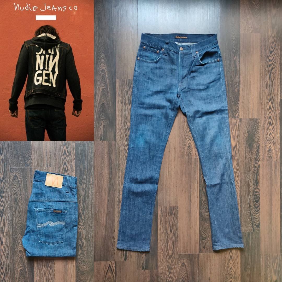 NUDIE JEANS CO. Model Tape Ted Denim, Men's Fashion, Bottoms, Jeans on Carousell