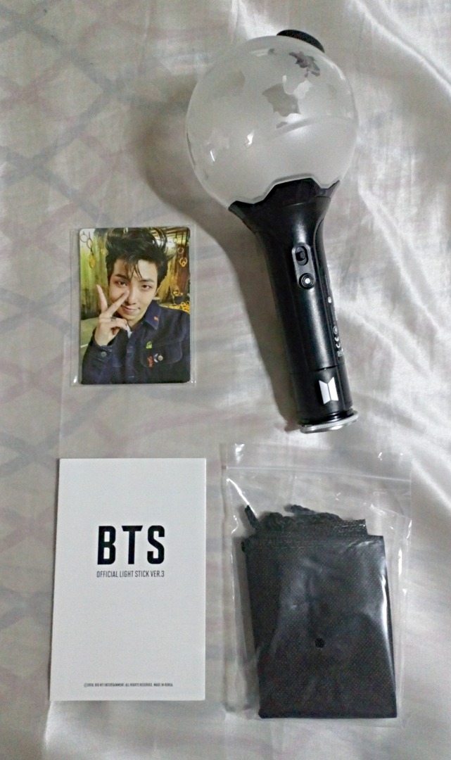Official BTS Army Bomb Lightstick ver 3 complete set (w/ LOTS of