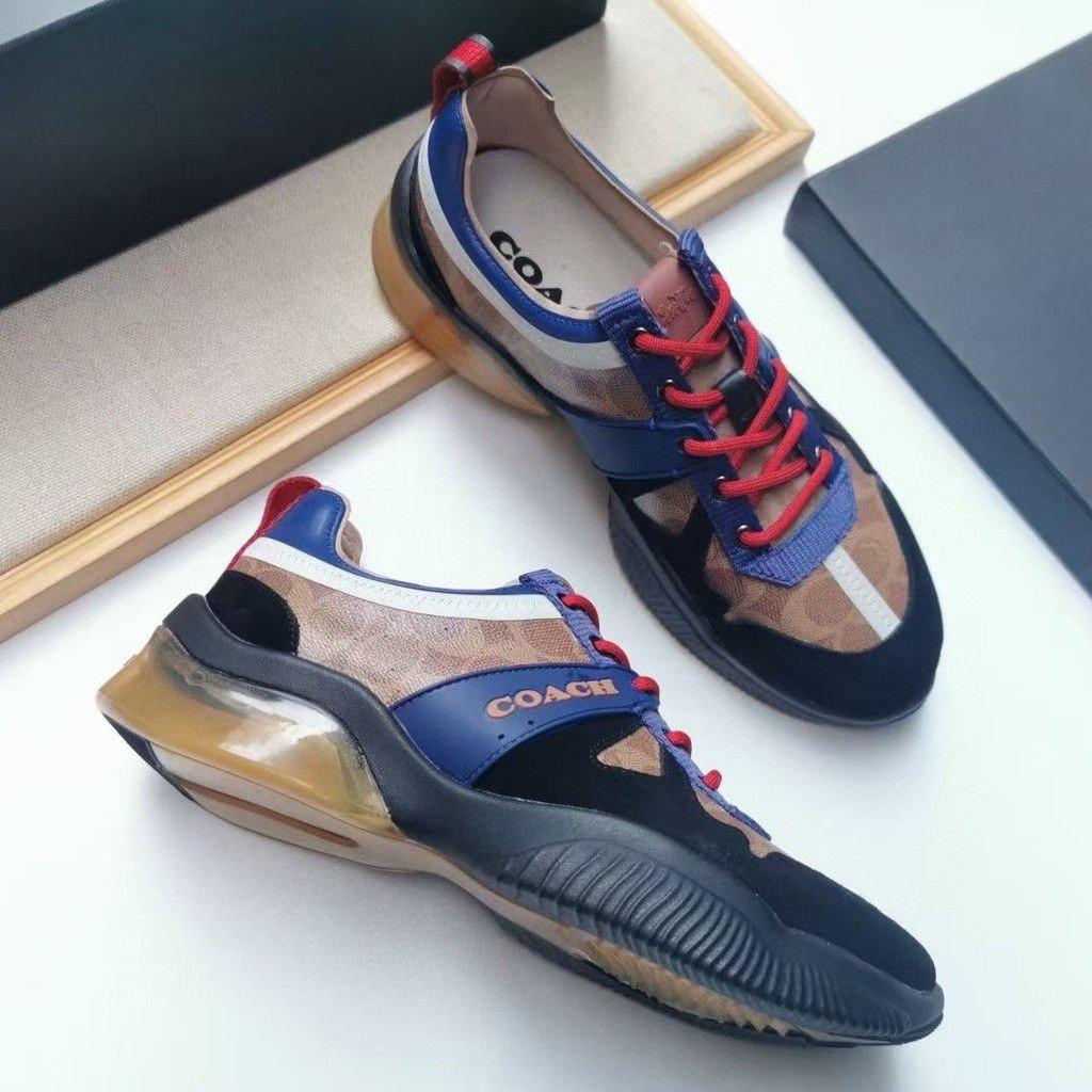 Coach leather tennis shoes new arrivals