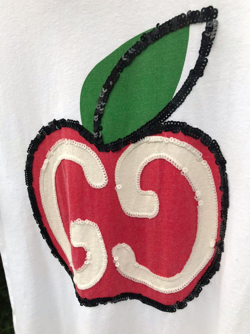 Original Gucci Apple Logo Shirt, Women'S Fashion, Tops, Shirts On Carousell
