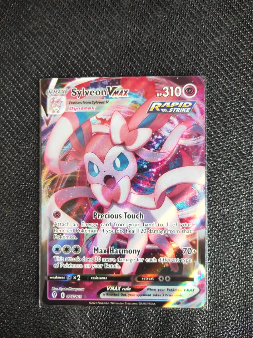 Pokemon TCG Pokemon Cards For Sale Sylveon Vmax 075/203 Evolving