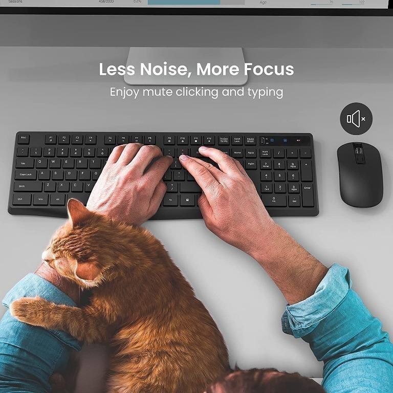 PONVIT PC230 Wireless Keyboard Mouse Combo, Energy Saving, Slim Quick 2