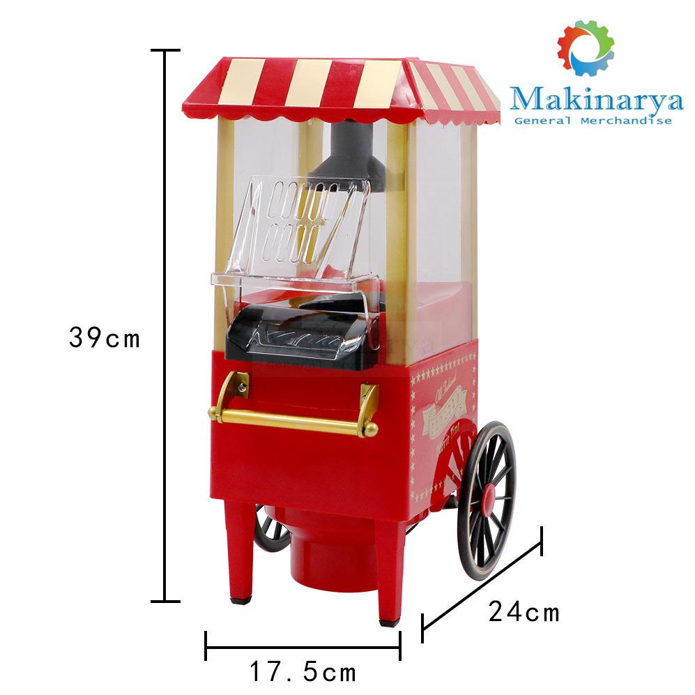 Popcorn Machine - Home use (Category: Other Kitchen Appliances) located in Manila. Submitted by makinaryageneral.merchandise (Listing ID 1079472748, Image 2). Description: 1. Simple and easy to operate 2. Non-stick pan liner 3. Large capacity 4. Wheel type machine 5. Easy to clean Material: Metal + food grade material Dimension: 24 x 19 x 40 cm Volts: 220v Power: 1200w Color: Cherry red FOR INQUIRIES: Call or text (0995) 793 4923 Landline: 8-9979