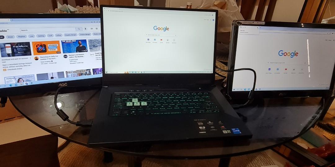 Portable USB monitor plug and play, Computers & Tech, Parts ...