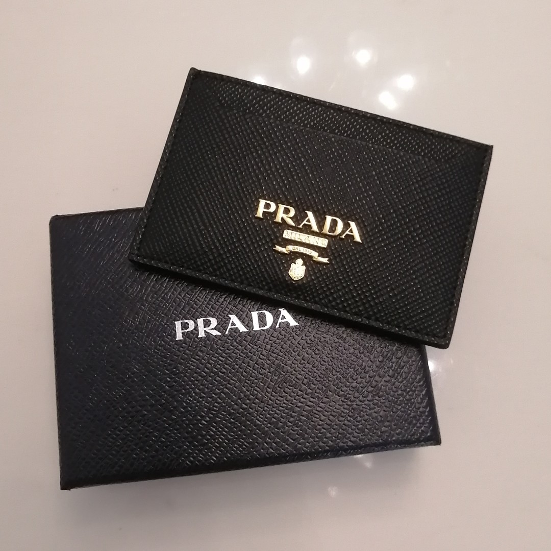 Prada Card Holder, Women's Fashion, Bags & Wallets, Wallets & Card ...