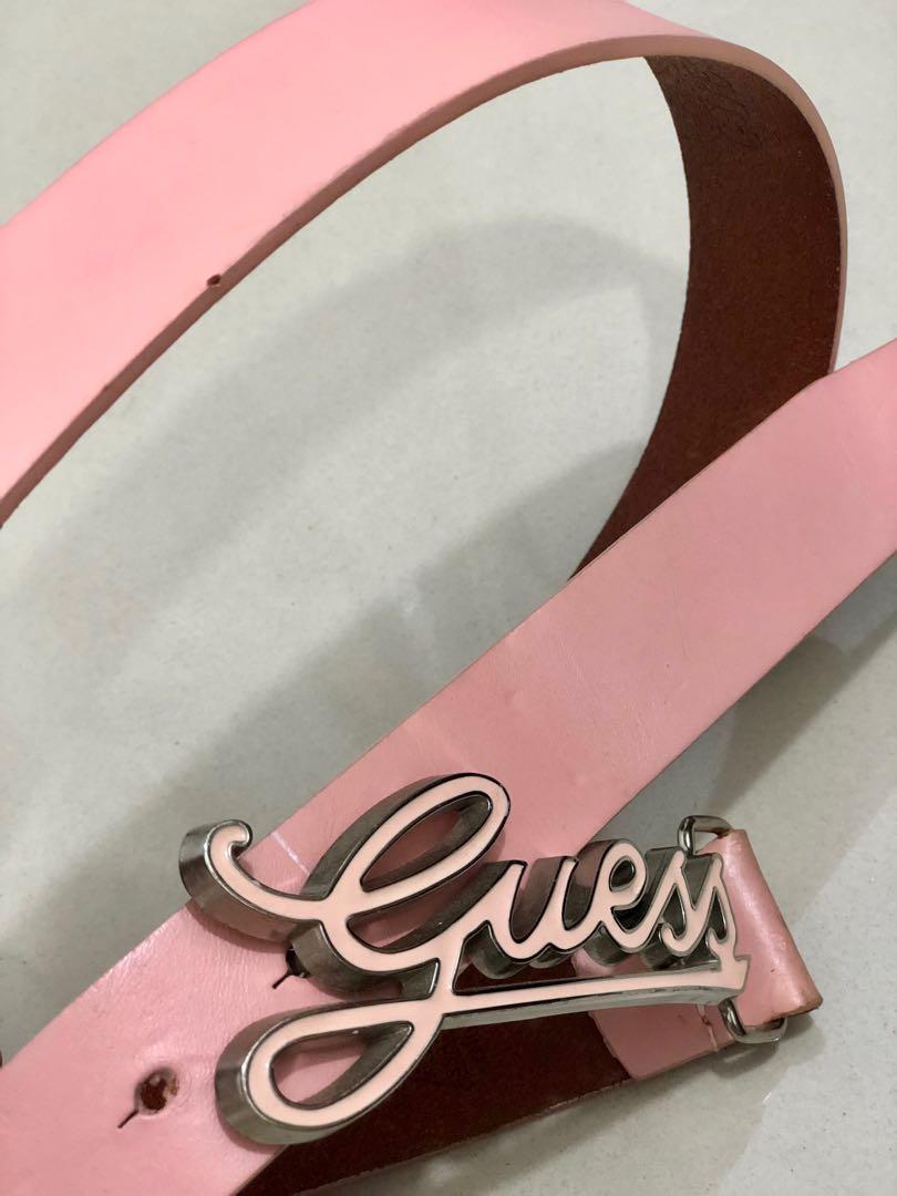 Preloved Original Guess Belt, Fesyen Wanita, Aksesoris di Carousell