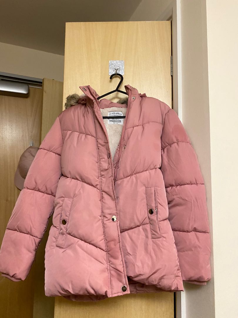 Pink puffer cheap jacket primark