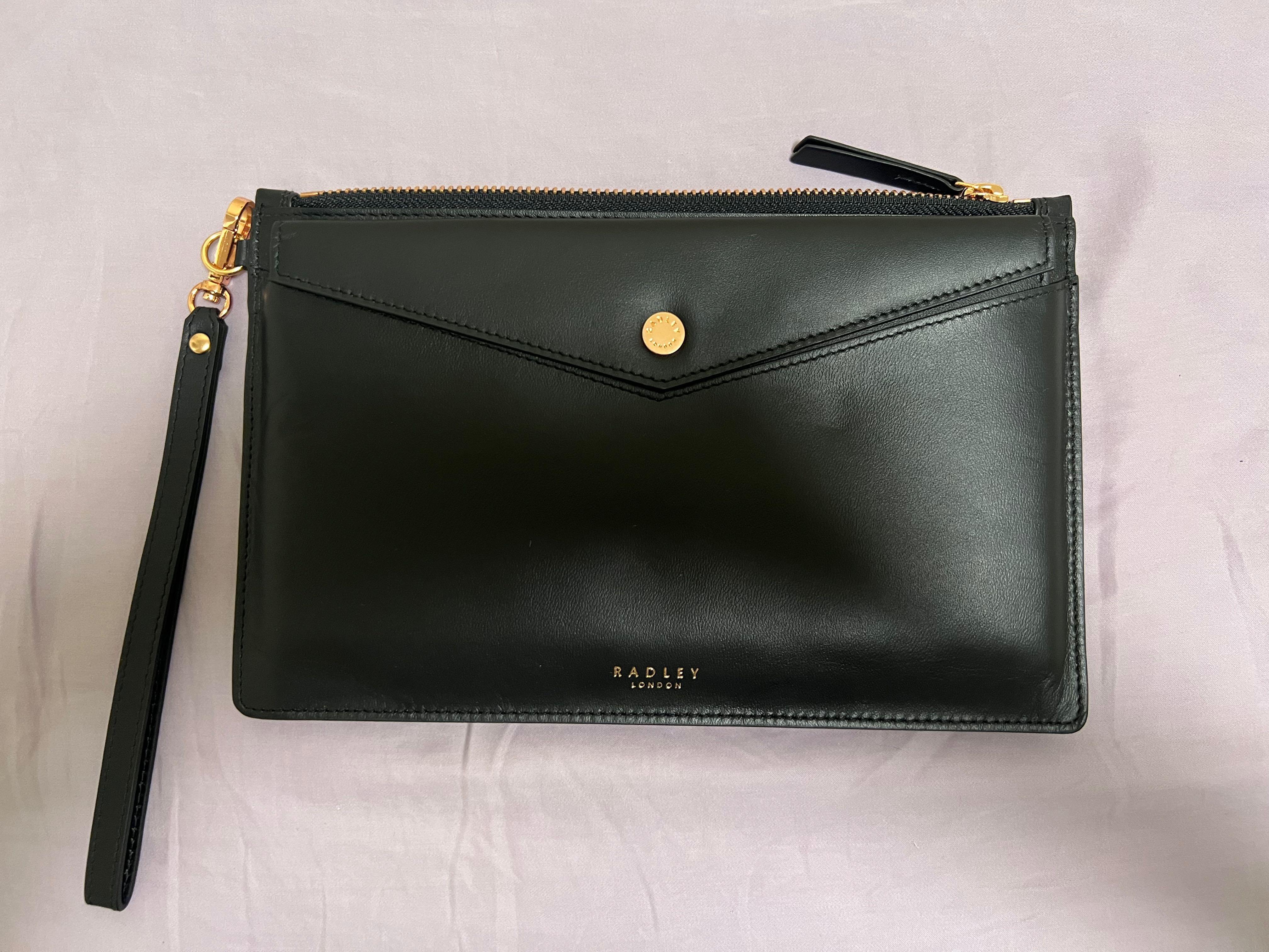 Radley black clutch top bag