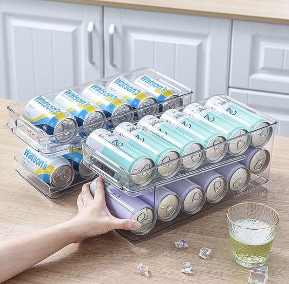Refrigerator Beer Drink Storage Box Organize the Shelves Kitchen Home