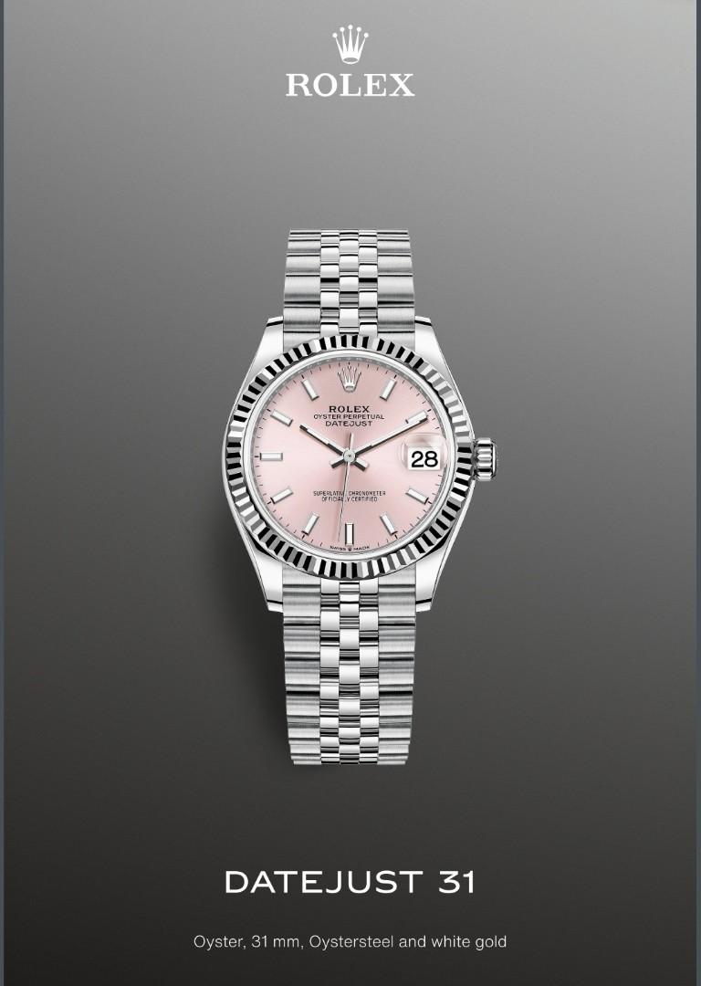 Rolex datejust 31 pink dial cheap