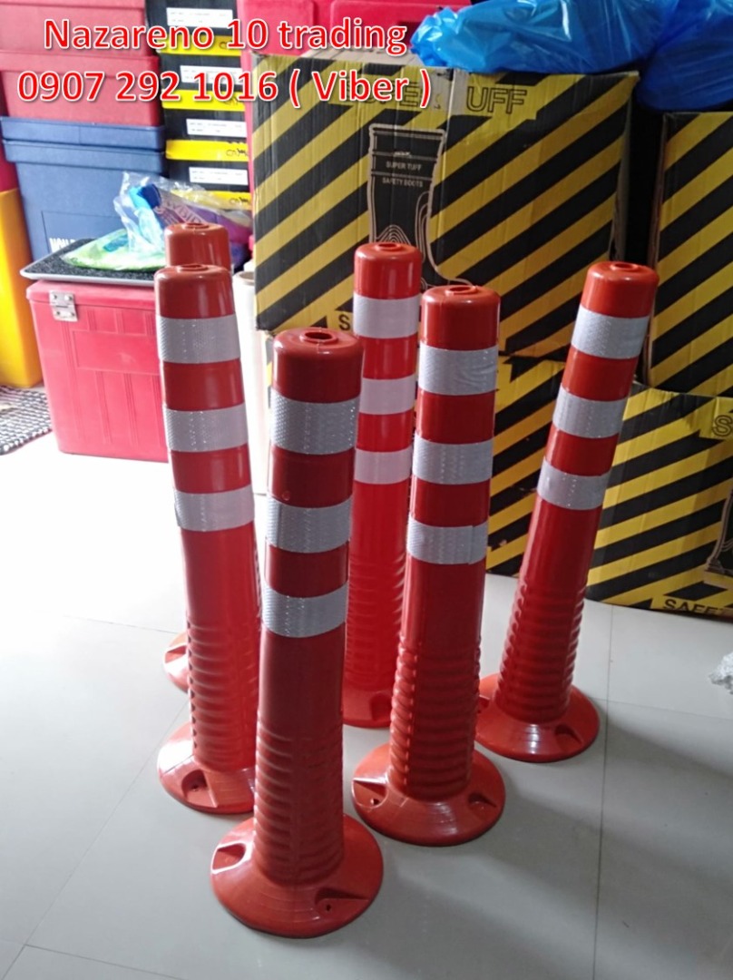 Rubberized bollard post 12, Commercial & Industrial, Construction ...