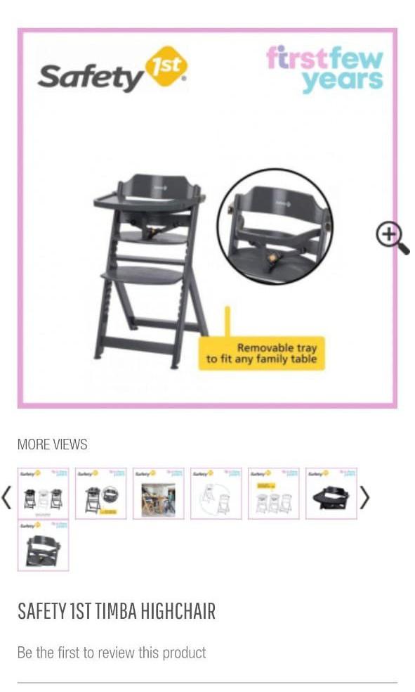 Safety First Timba Highchair, Babies & Kids, Nursing & Feeding, Baby