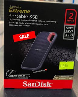 Sandisk Extreme Portable SSD 2TB 1,050MB/s ✅5-year warranty❤️ 🔥SALE🔥$118064184248913026110