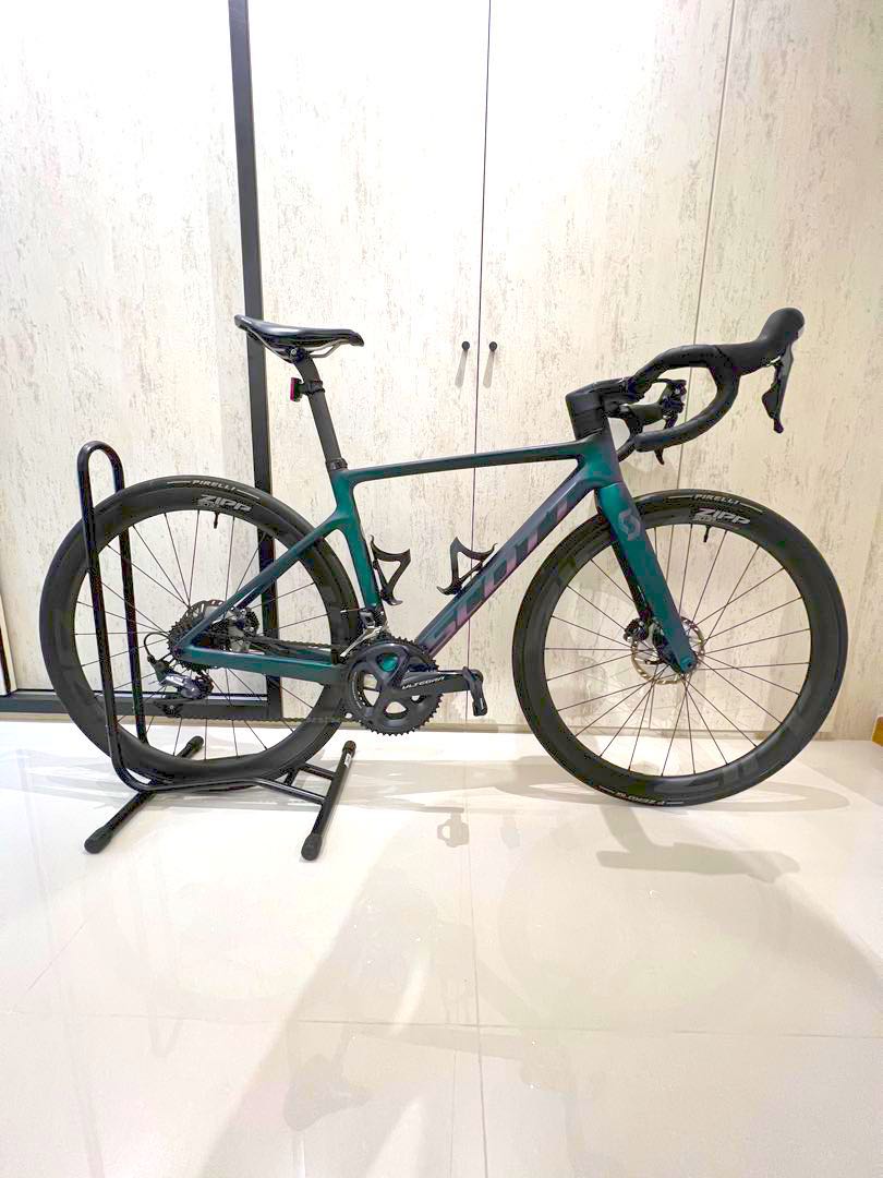 Scott Addict RC 30 2021 Purple Green Sports Equipment Bicycles