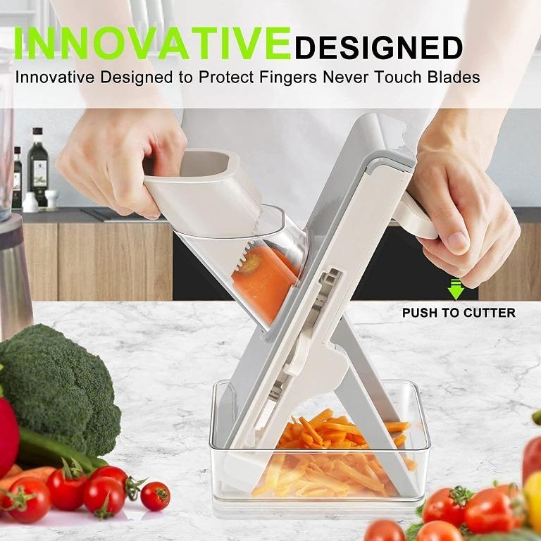 [sg stock] Safe Slice Mandoline Slicer, Meal Prep & More with 30