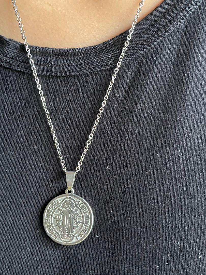 St Benedict Medal Pendant with chain
