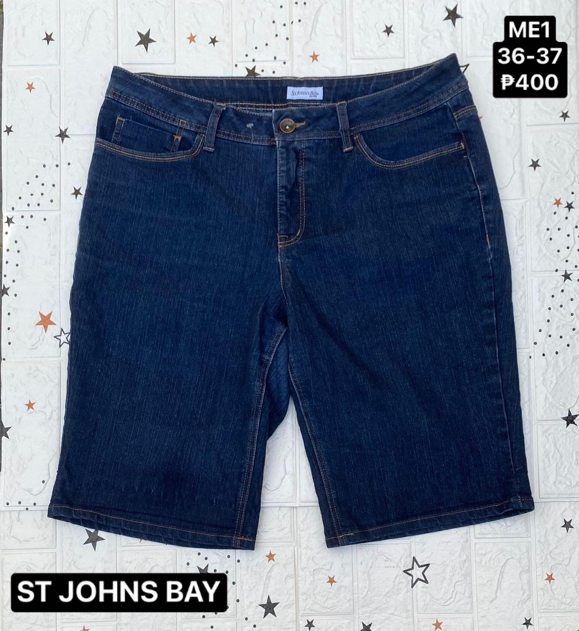 st johns bay mens jean shorts