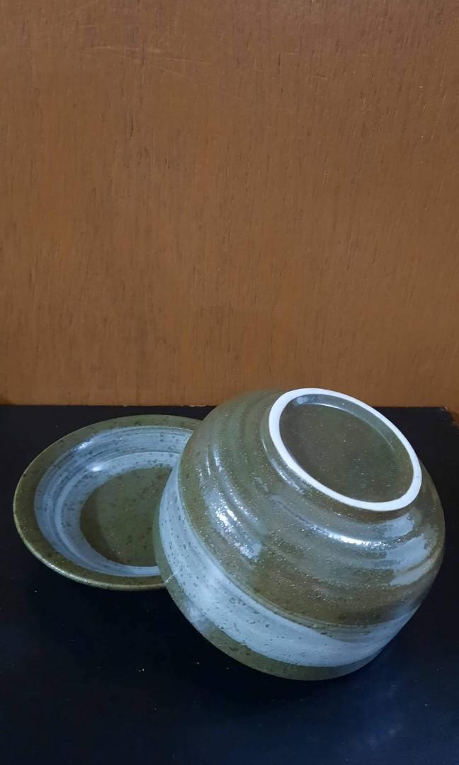 Stoneware Bowl w Small Plate (Category: Other Kitchenware & Tableware) located in Quezon City. Submitted by MahjasHomeCollections (Listing ID 1176267316, Image 3). Description: 4.5 x 3" bowl 4.75" plate.