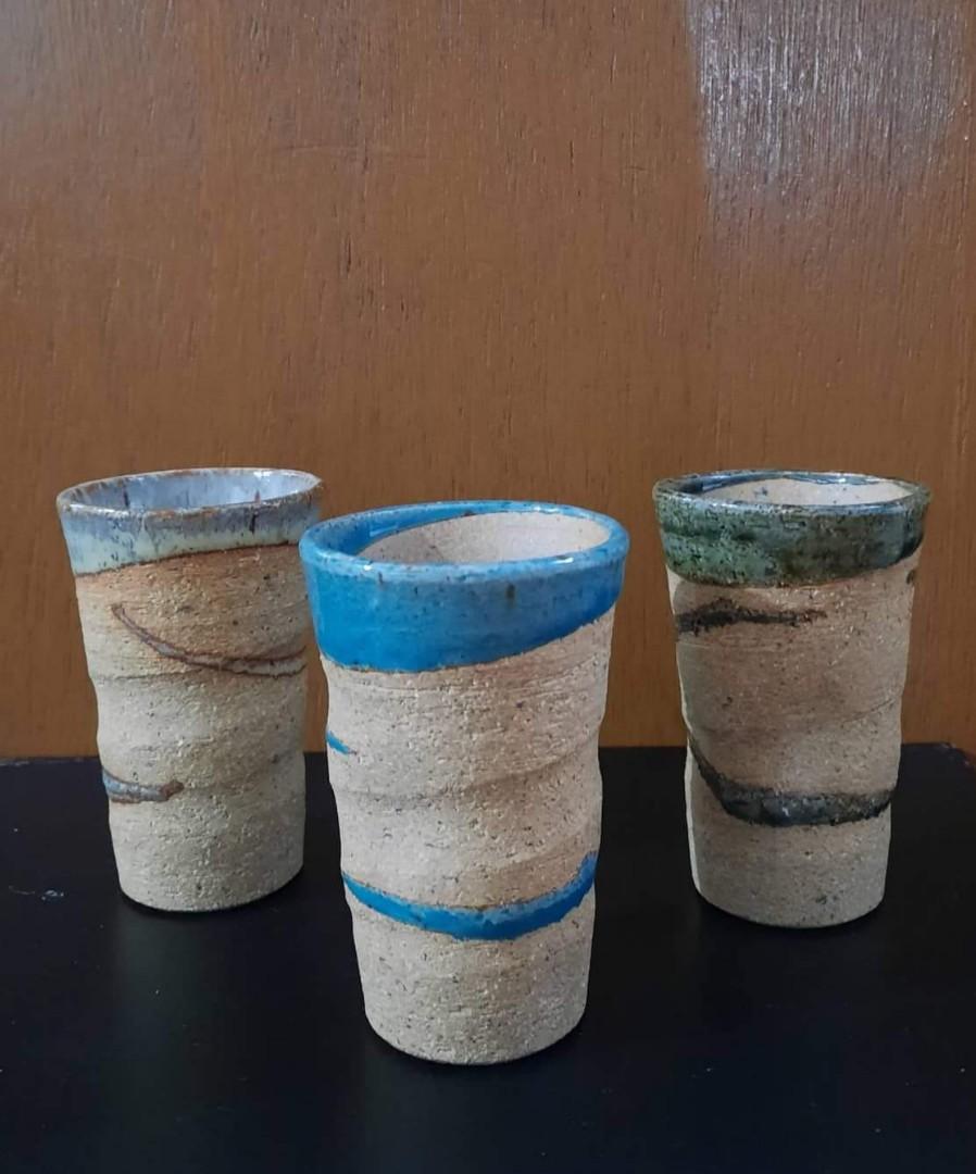 Stoneware Cups (Category: Coffee & Tea Tableware) located in Quezon City. Submitted by MahjasHomeCollections (Listing ID 1176266443, Image 2). Description: Take all 4.75 x 2.75".