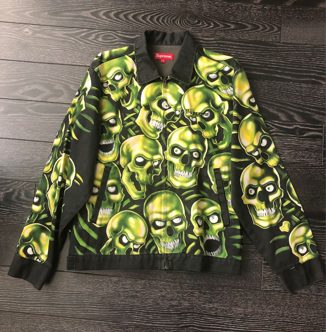 Supreme skull pile work jacket Carousell
