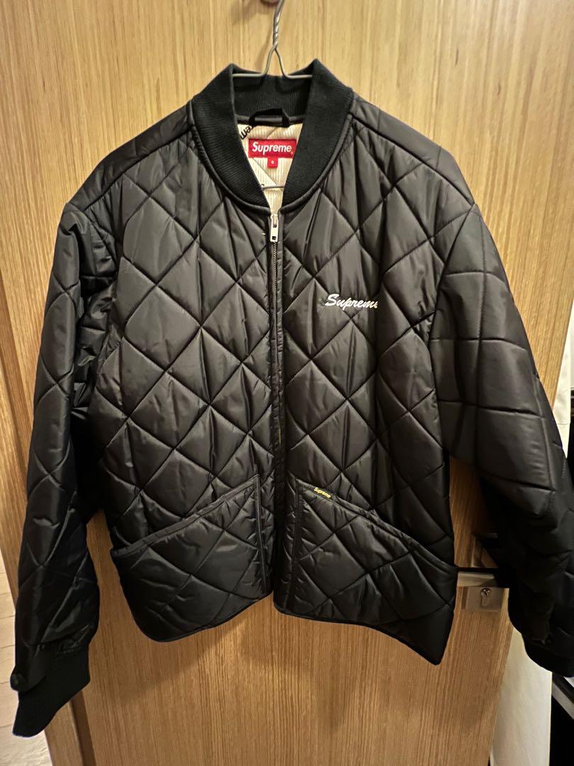 Supreme dead prez Quilted Work Jacket Black Size S, 男裝, 外套及